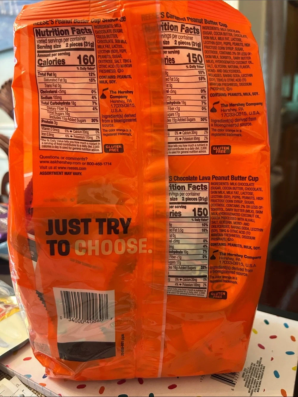 Herschel Supply Company Orange Reese's Candy Assortment Bag